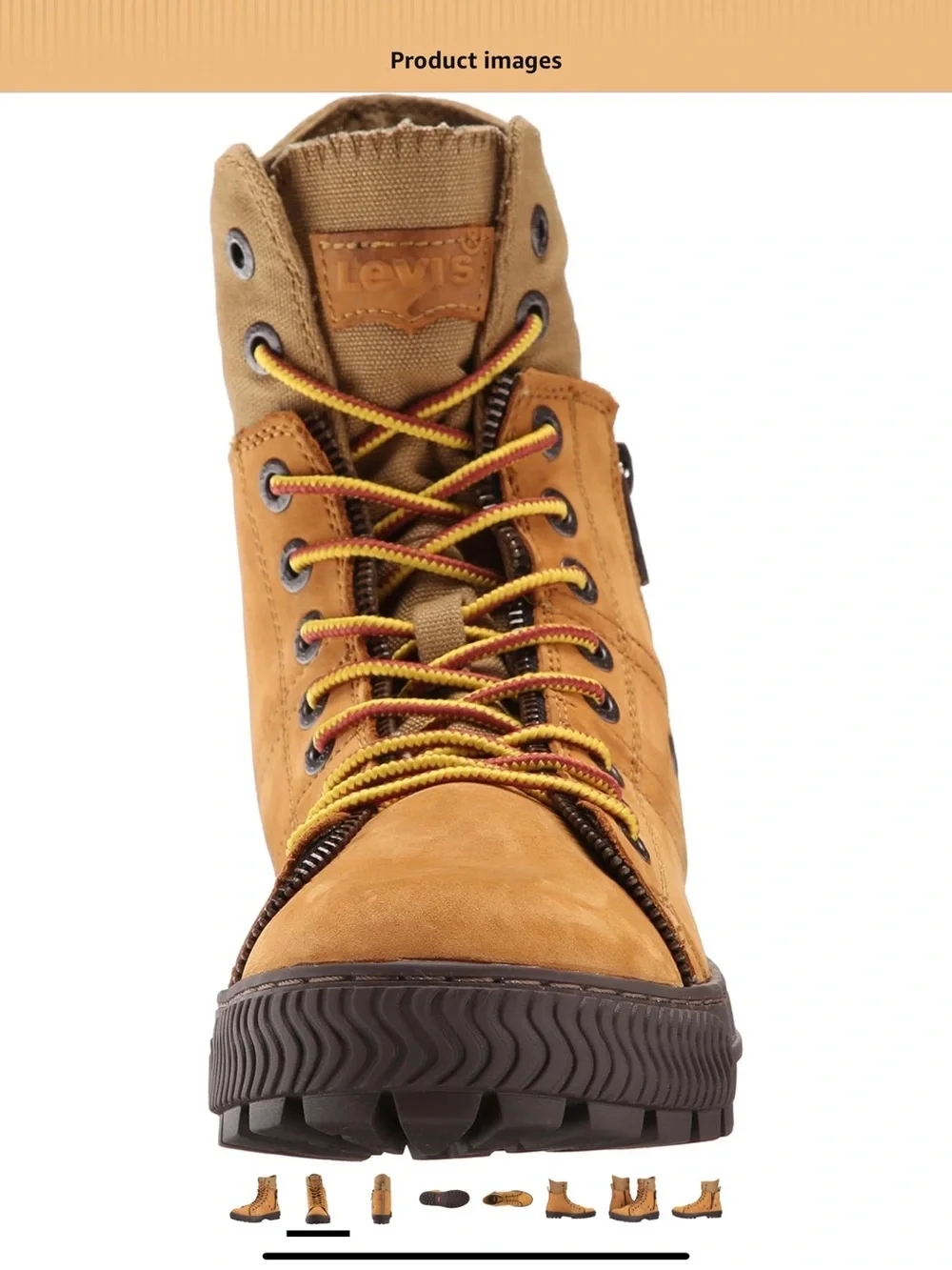 Levis Men's Sahara Nubuck Canvas Engineer Boot New